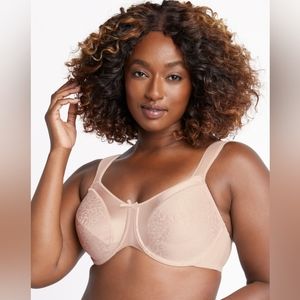 Bali Satin Tracings Underwire Minimizer Bra Style DF3562 Size 40DDD (42F) Rose